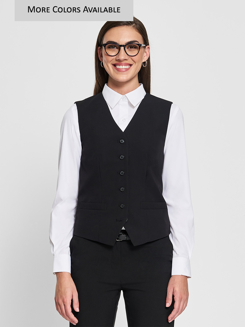 Ladies' 6 Button Vest
