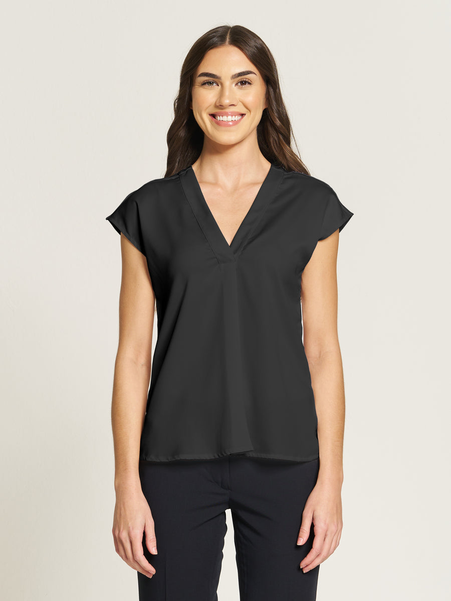 Ladies' Vivian Blouse - Black – ICO Uniforms