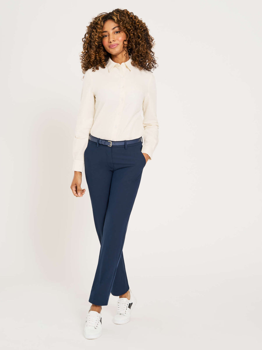 Ladies' Essential Blouse - Vanilla – ICO Uniforms