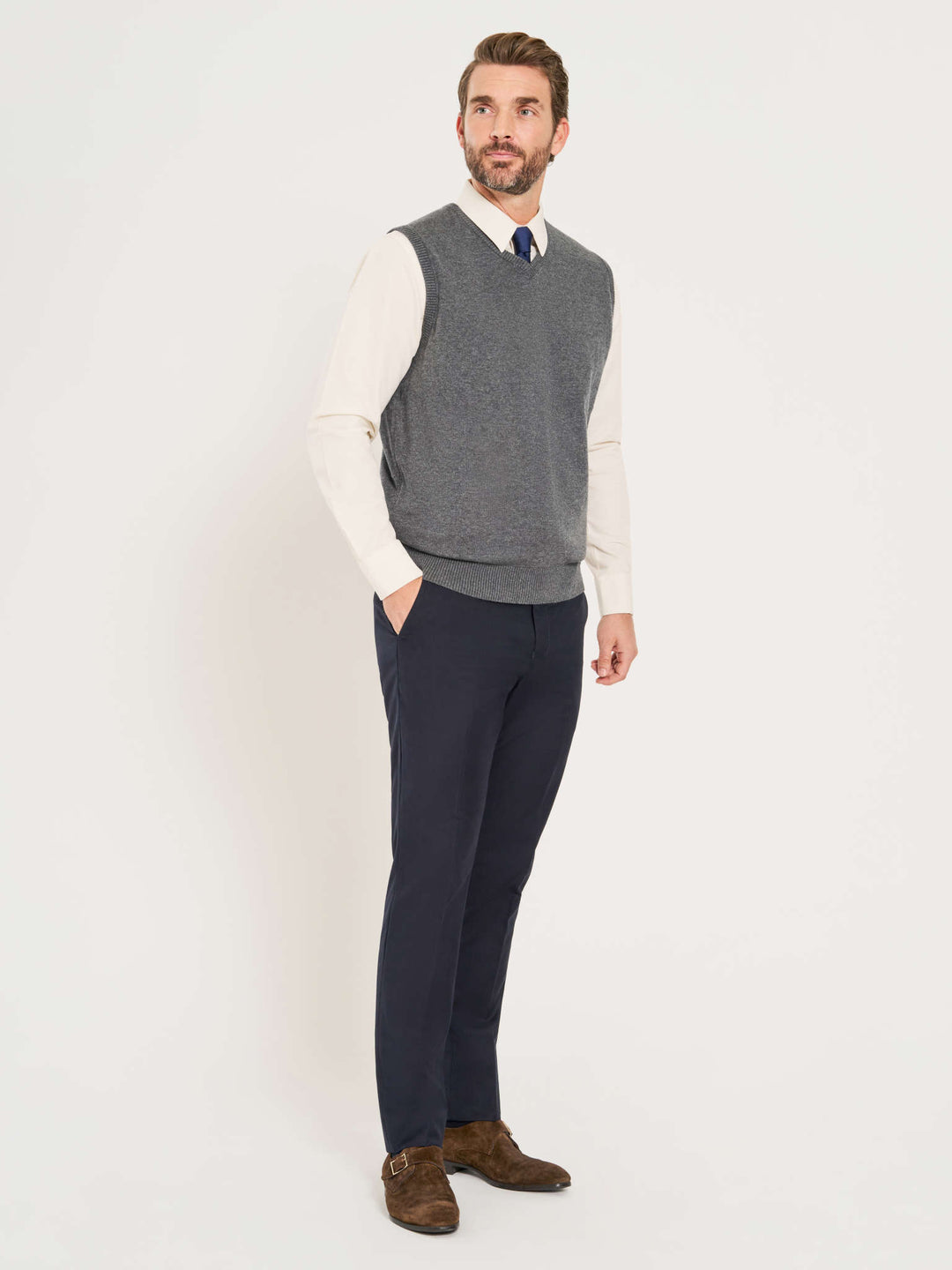 Men's V-Neck Sweater Vest | Stylish Corporate Uniforms and