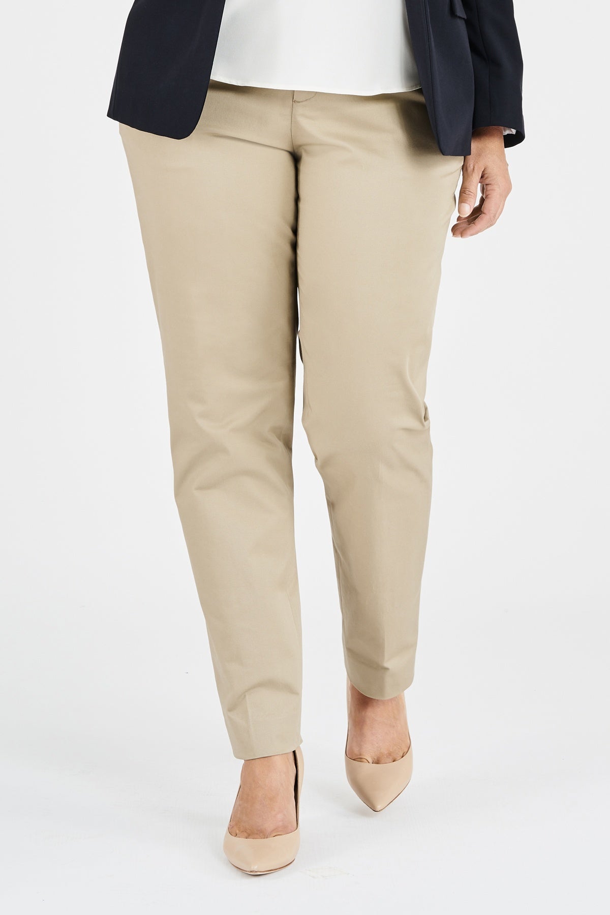 Ladies' Jordan Stretch Chino - Khaki – ICO Uniforms