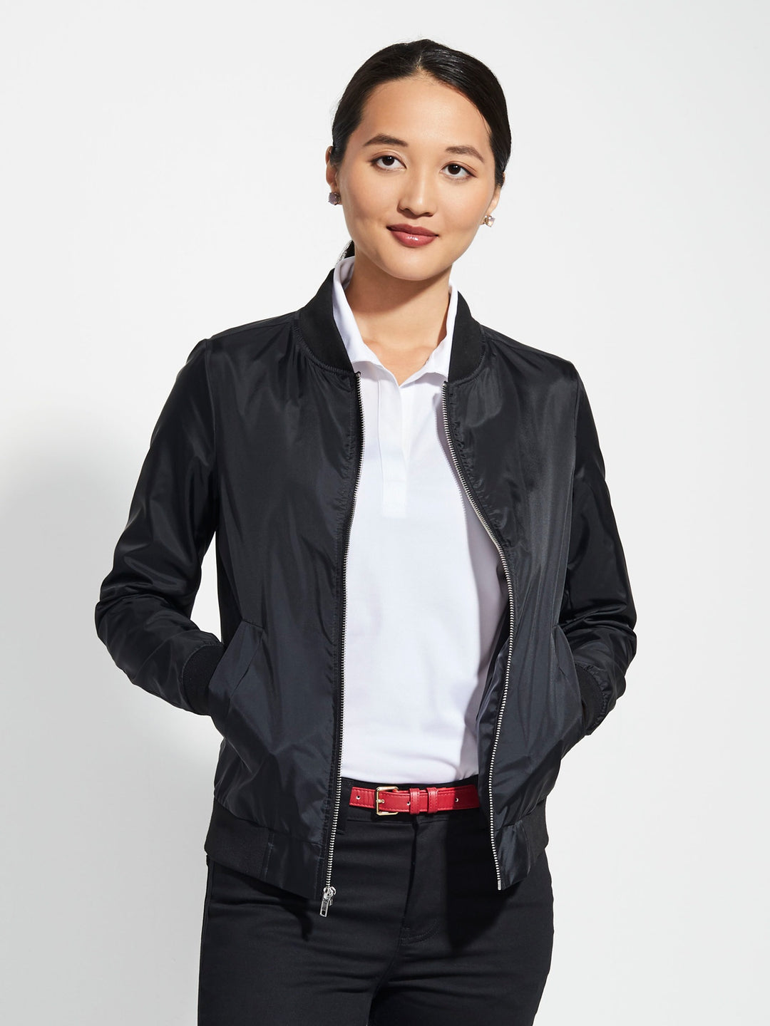 Ladies bomber jacket best sale