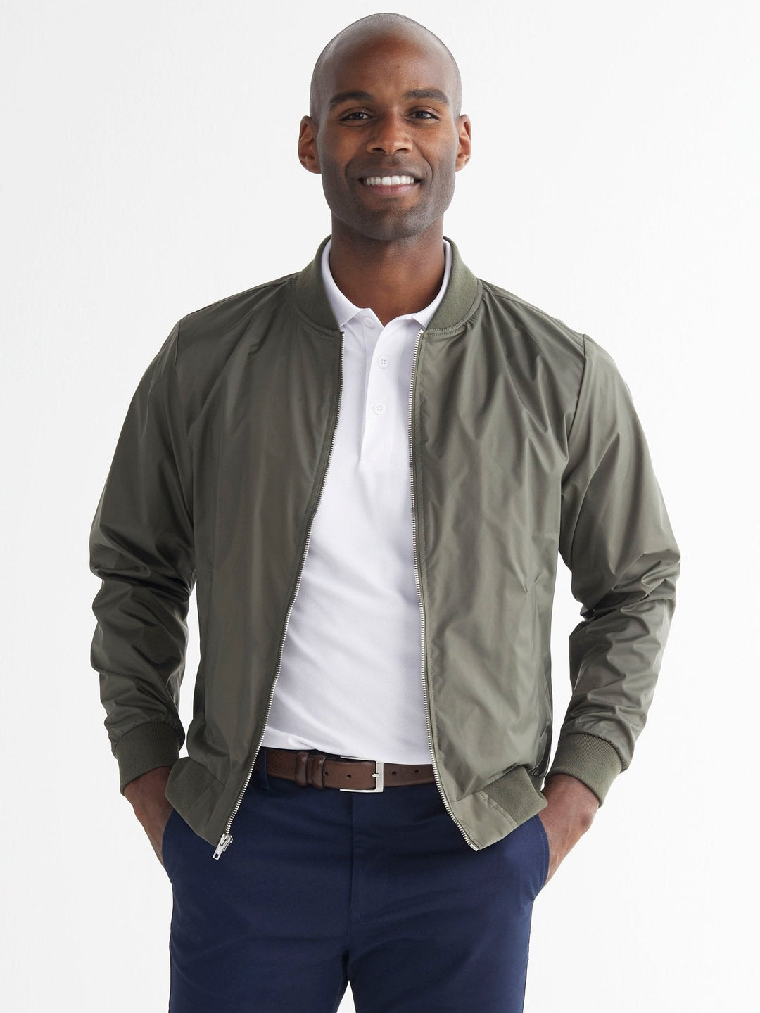 Men's Bomber Jacket Olive – ICO Uniforms - Main Image