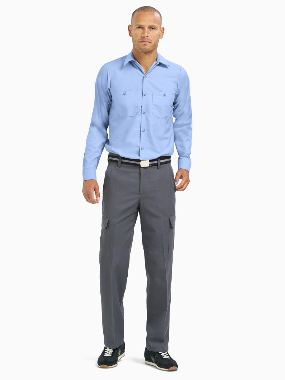 RIGGS Workwear® Long Sleeve Vented Solid Work Shirt In Blue Nights Heather - Foto 14