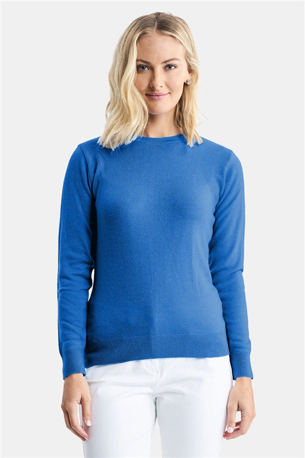 Ladies' Porter Crewneck Sweater - Riviera Blue – ICO Uniforms