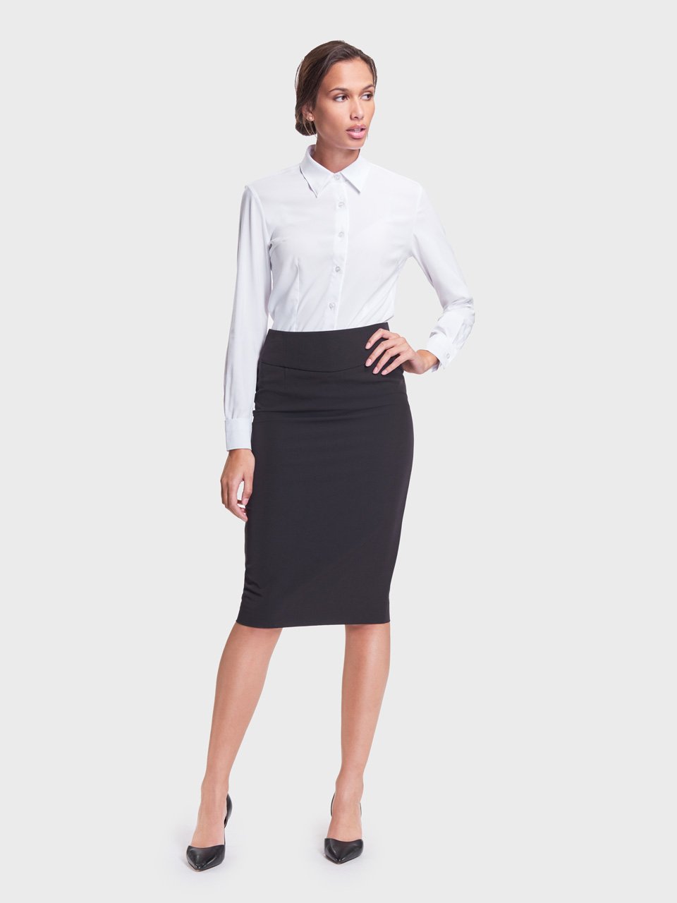 dress shirt and pencil skirt Ralph Lauren Women's Silk Organza Skirt