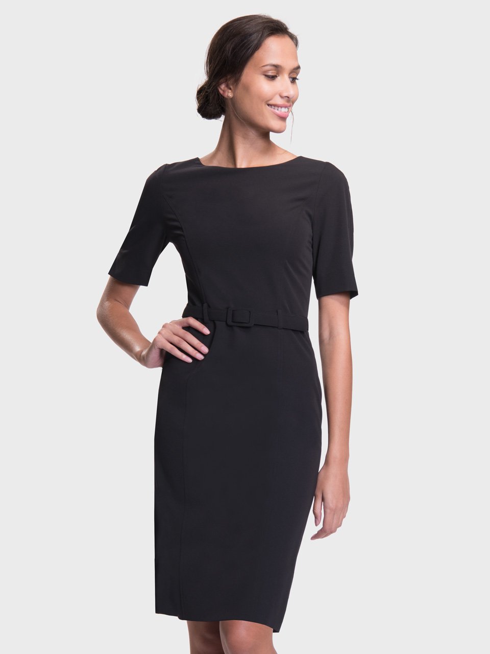 Ladies' Elbow Sleeve Dress | Stylish Corporate Uniforms and Career Apparel ICO Uniforms Ladies' Elbow Sleeve Dress | Stylish Corporate Uniforms and Career Apparel ICO Uniforms