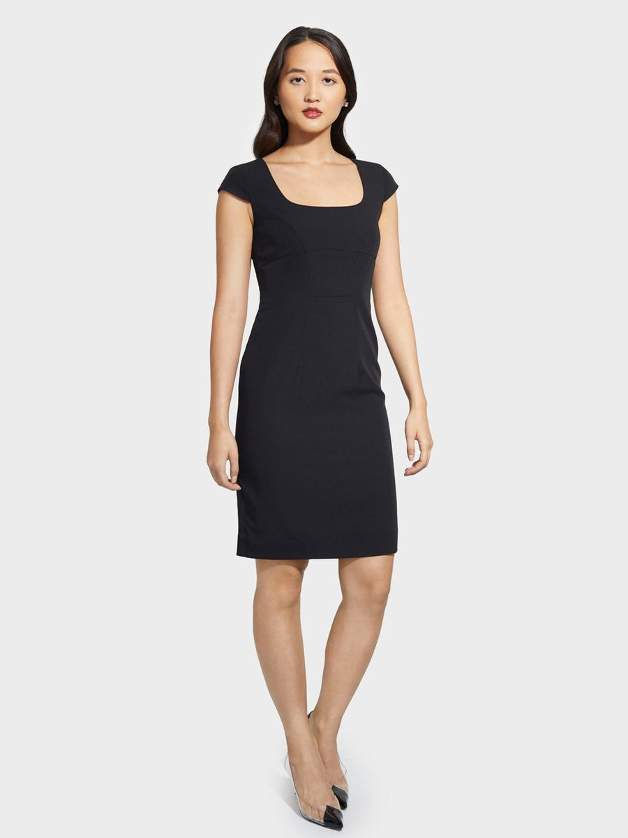 Ladies' Cap Sleeve Dress Stylish Corporate Uniforms and Career